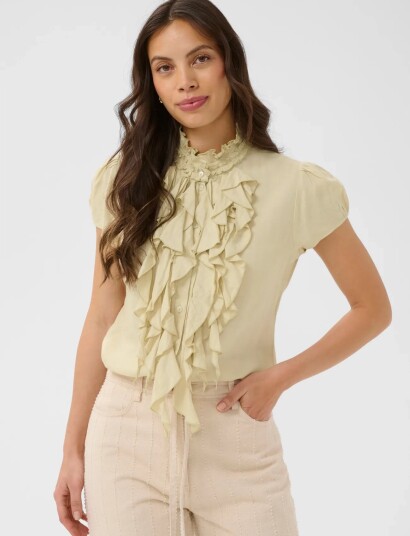 Saint Tropez Ellisz Ss Shirt Yellow L
