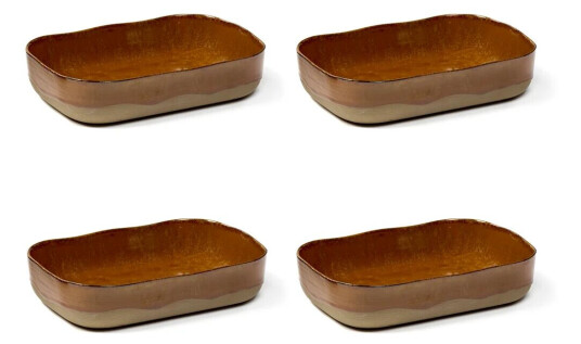 Serax La Nouvelle Table ekstra dypt fat No5 L 4-pakn. Brown