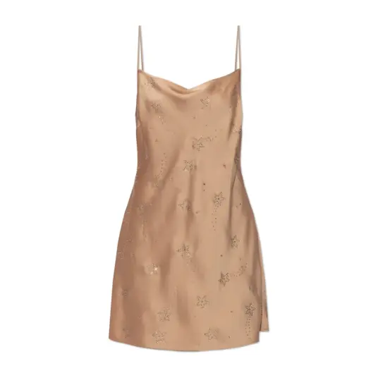 Loveshackfancy Dame Kjoler Beige S,
