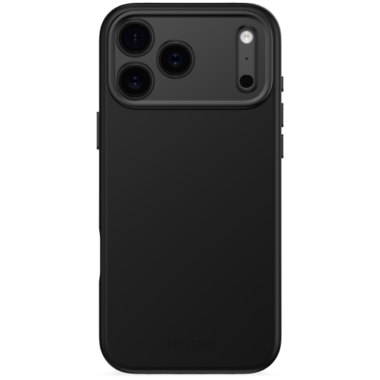 Decoded Silikondeksel til iPhone 17 Pro Max - Antimikrobiell - MagSafe Kompatibel - Phantom Black