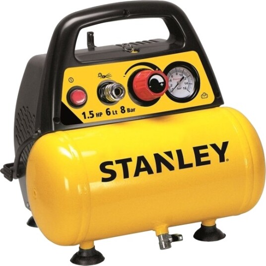 Stanley Oliefri 6L Kompressor med Pneumatisk Kit - 1.1 kW, 8 bar Stanley Oliefri 6L Kompressor med Pneumatisk Kit - 1.1 kW, 8 bar