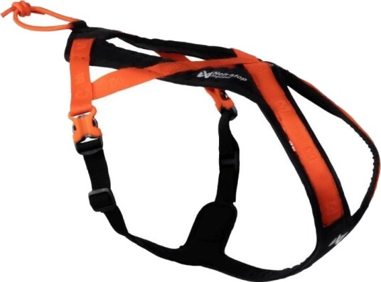 Non-Stop Dogwear Rush Hundesele Str. 1 Svart/Oransje