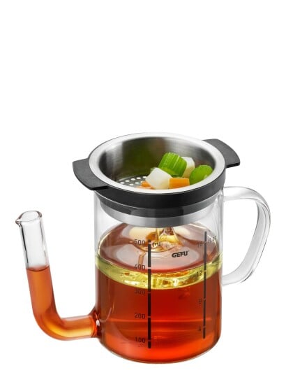 Gefu Kande Med Fedt Seperator - Nude - 0.5 L