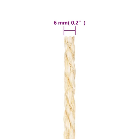  Tau 100% sisal 6 mm 25 m
