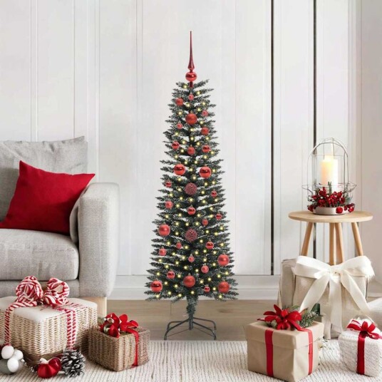 Kunstig juletre grønn 40,5 x 40,5 x 120 cm PVC og plast og stål Kunstig juletre grønn 40,5 x 40,5 x 120 cm PVC og plast og stål