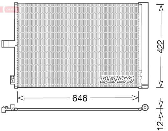 Kondensator, klimaanlegg DENSO DCN17027