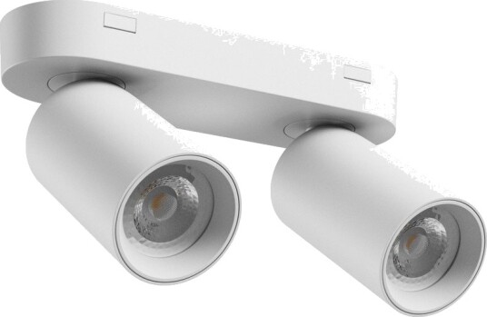 Spectrum Taklampe med 2 spotter GU10 Hvit IP20 innendørs uten lyskilde