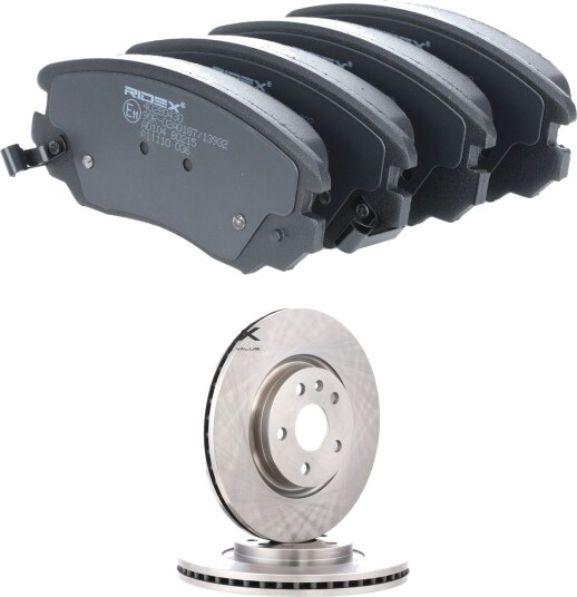 Bremseskiver og -klosser RIDEX 3405B2025