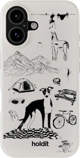 Holdit Graphic Case Magsafe Cpt. iPhone 16 Grey