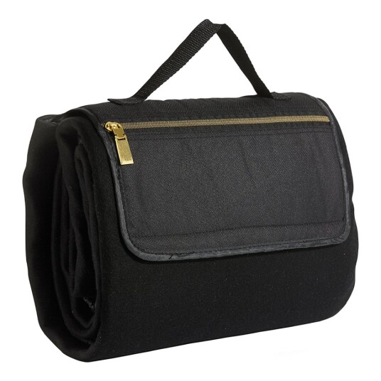 Sagaform - City piknik pledd 130x170 cm svart/gull Sagaform - City piknik pledd 130x170 cm svart/gull