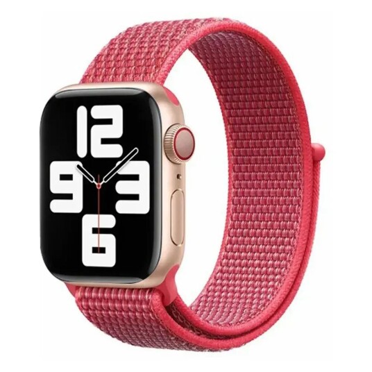 Apple Watch (38/40/SE/41MM) Lippa Nylonstropp - Rød