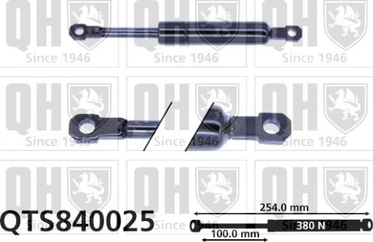 Gassfjær, motorpanser QUINTON HAZELL QTS840025