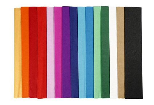 Creativ Company Crepe paper - Basic colors 15st.