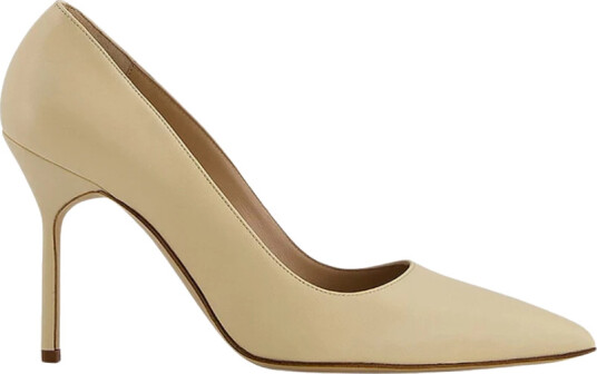 Manolo Blahnik Dame Sko Beige 35 EU,