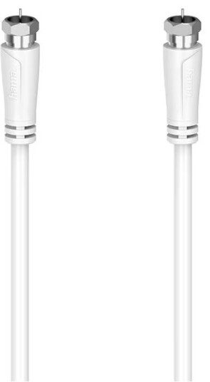 Hama 90dB F-F Antennekabel 3m Hvit for Optimal Signaloverføring