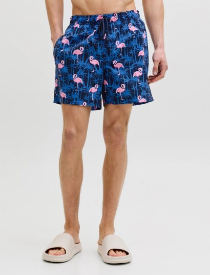 Jack & Jones Jpstmaui Vibes Novelty Aop Swim Short Sn Blue S