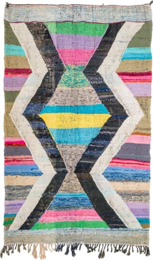Marokkansk Boucherouite teppe 130 x 220 cm Størrelse: 130 x 220 cm