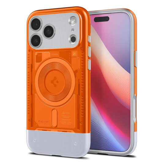 Spigen Classic C1 (Magfit), Etui, Apple, Iphone 17 Pro, 16 Cm (6.3"), Oransje