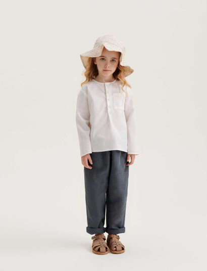 Liewood Amelia Anglaise Sun Hat - Cream - 6-9M