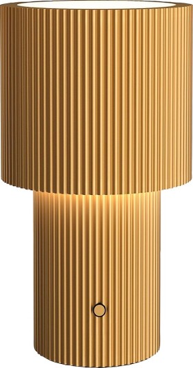 Herstal Bordlampe Iluma bærbar Gull Bordlamper