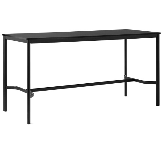 &Tradition Drip HW62 Bardisk 80x190 cm Svart Laminat / Svart