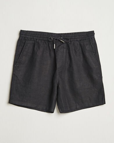 NN07 Gregor Linen Drawstring Shorts Black NN07 Gregor Linen Drawstring Shorts Black