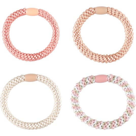 Mineas Scrunchie 4 Pcs Rose Gold Multicolored Mineas Scrunchie 4 Pcs Rose Gold Multicolored