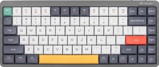Mekanisk Tastatur Tracer Fina 84 Grey (Outemu Red Switch)