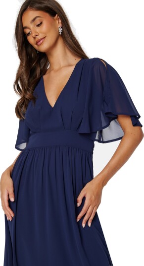 Bubbleroom Occasion Butterfly Sleeve Midi Dress