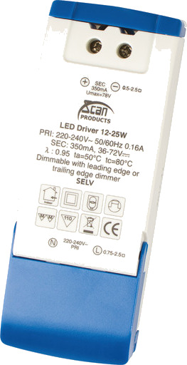 Driver 230V Dimbar 12-25W 350mA