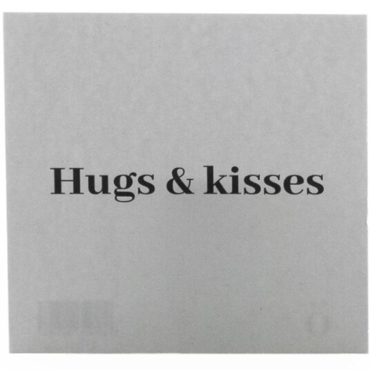 Sögne Home - Kort 8x8 cm hugs & kisses