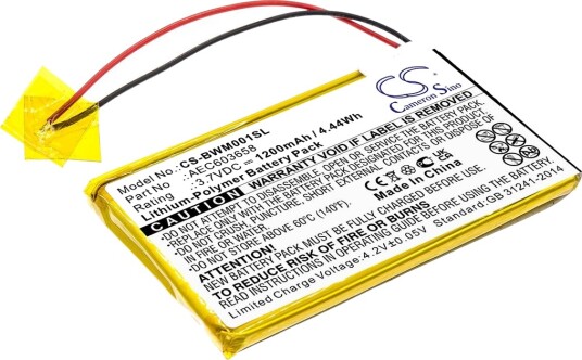 Batteri til Bw Gasalert Microclip Gas Detector etc Batteri til Bw Gasalert Microclip Gas Detector etc