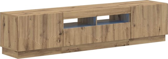 vidaXL 5 delt LED TV skap Artisan eik Konstruert tre
