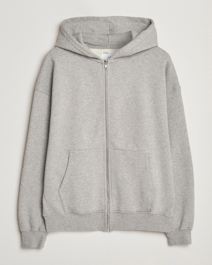 Colorful Standard Organic Full Zip Hoodie Heather Grey