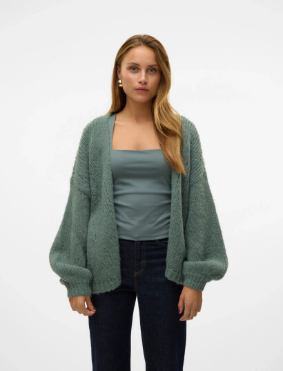Vero Moda Vmmaybe Ls Open Cardigan Noos - Green - XS
