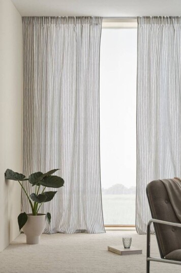 Jotex HANNA gardin med multifunksjonsbånd 2-pk Blå/hvit 1708591-01-0 1662019-02-300