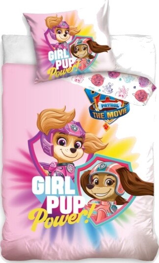 Paw Patrol The Movie ""Girl Pup Power"" Sengetøj 140X200cm