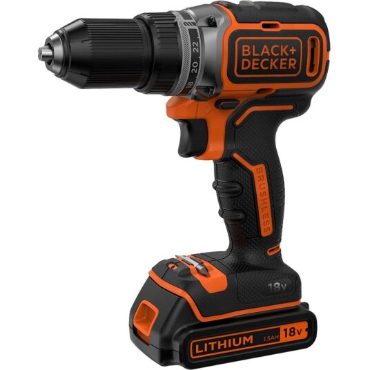 Black & Decker BL186K Drill Børsteløs 18V Med 1.5Ah batteri