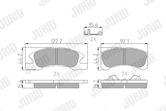Bremseklosser JURID 572615J Bremseklosser JURID 572615J
