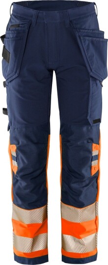 Fristads Høy synlighet Green håndverker stretchbukse klasse 1 2643 GSTP Hi Vis Oransje / Marineblå C154 Fristads Høy synlighet Green håndverker stretchbukse klasse 1 2643 GSTP Hi Vis Oransje / Marineblå C154