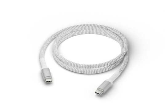 Dbramante1928 USB-C Kabel 2m Flettet med 100W Hurtiglading Hvit