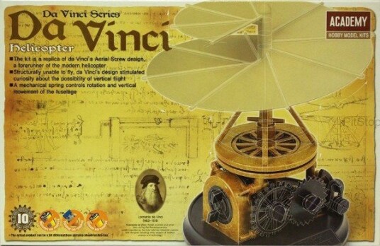 Academy Da Vinci Helikopter-Byggesett Aerial Screw Design