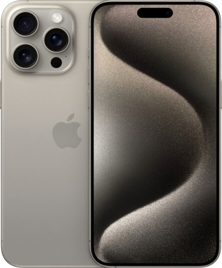 Apple iPhone 15 Pro Max 512GB Smarttelefon med 6.7" OLED Skjerm og 48MP Kamera i Naturlig Titan
