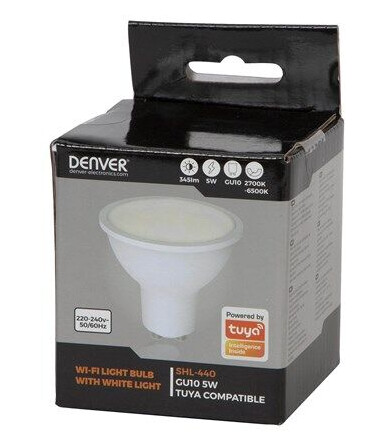 DENVER LED-lyspære - LED spot light bulb - GU10 - 5 W - white light - 2700-6500 K GU10
