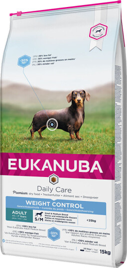Eukanuba Tørrfôr for Voksne Små/Mellomstore Hunder - Vektkontroll 15 kg Eukanuba Tørrfôr for Voksne Små/Mellomstore Hunder - Vektkontroll 15 kg