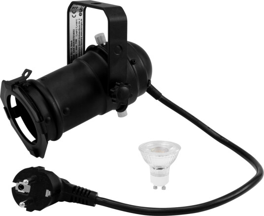 EuroLite Set Par-16 Spot Gu-10 Svart & Gu-10 230v Led Smd 7w 640 EuroLite Set Par-16 Spot Gu-10 Svart & Gu-10 230v Led Smd 7w 640