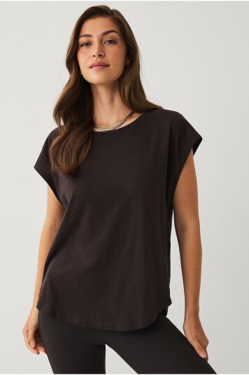 Ellos STUDIO Square Tee Soft Brun