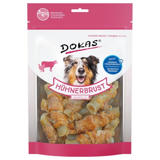 Dokas Tyggerull Med Kyllingbryst 250 G Dokas Tyggerull Med Kyllingbryst 250 G