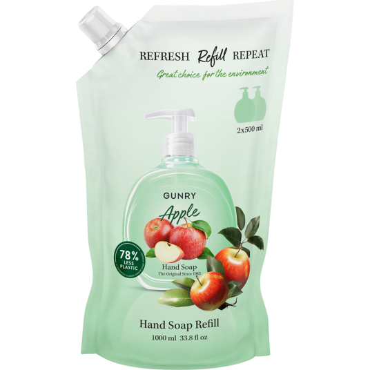 Gunry Refill Hand Soap Orig. Apple  1000 ml