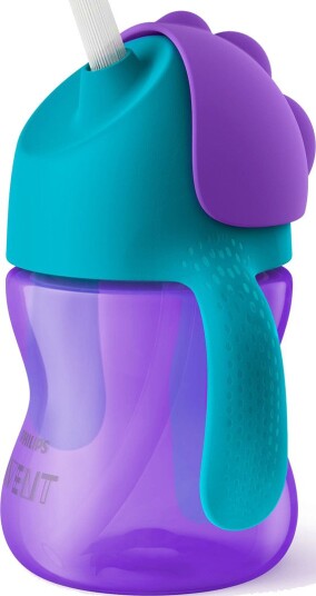 Philips Avent Sugerørkopp 200 ml 9+ Mnd Lilla/Blå